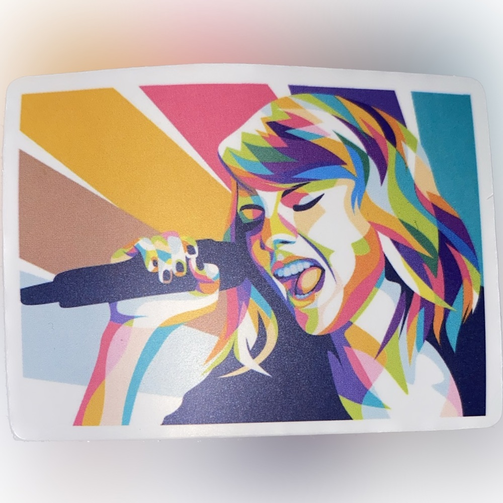 Taylor swift color block sticker